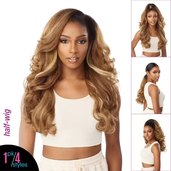 Sensationnel Instant UPDOWN halfwig Pony - Instant Weave Up and Down 4 style in 1 half wig and pony drawstring - INSTANT UD 15 