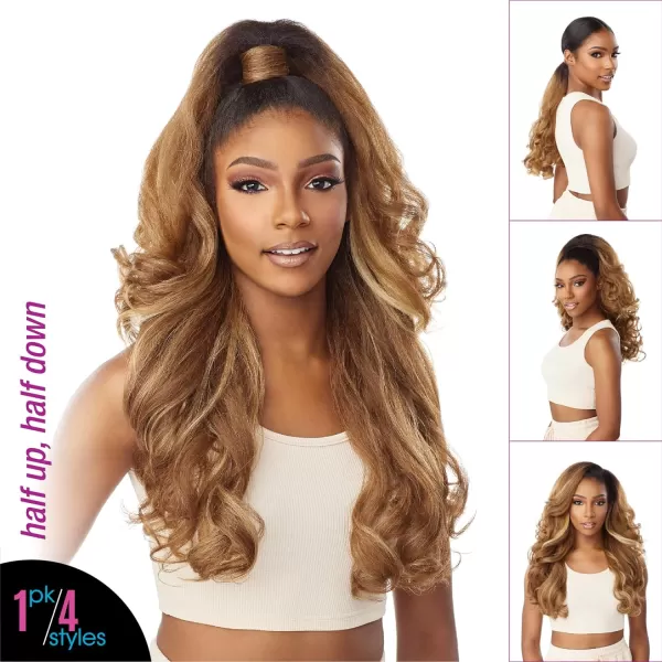 Sensationnel Instant UPDOWN halfwig Pony - Instant Weave Up and Down 4 style in 1 half wig and pony drawstring - INSTANT UD 15 