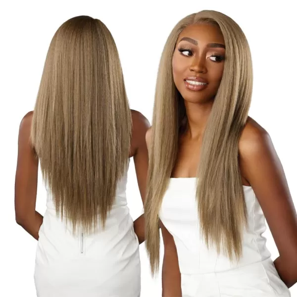 Sensationnel Bare Lace Y-Part Front Wigs - Analia glueless wide 5 inch deep part lace synthetic with preplucked Non lifting 2040 larger grid thinner lace - BareLace Y-Part Analia 