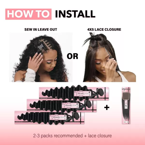 Sensationnel Pearlish Bundle BSS hair - Pearlish Euro Body Deep pearl conditioned 15a remy Beauty supply hair sew in or glue on human hair - Pearlish Bundles Euro Body 