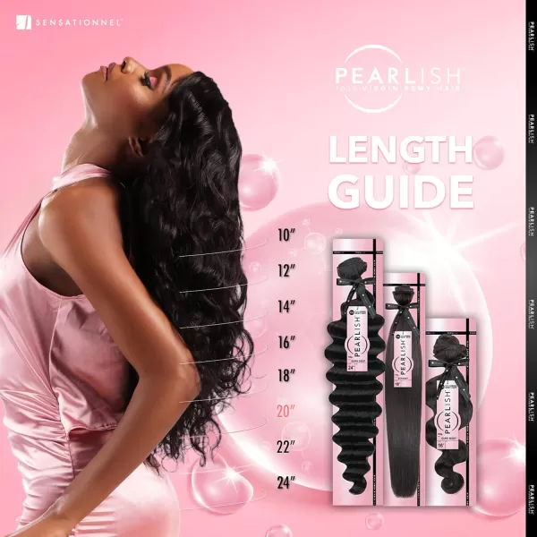 Sensationnel Pearlish Bundle BSS hair - Pearlish Euro Body Deep pearl conditioned 15a remy Beauty supply hair sew in or glue on human hair - Pearlish Bundles Euro Body 