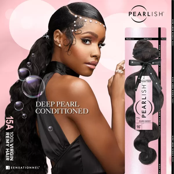 Sensationnel Pearlish Bundle BSS hair - Pearlish Euro Body Deep pearl conditioned 15a remy Beauty supply hair sew in or glue on human hair - Pearlish Bundles Euro Body 