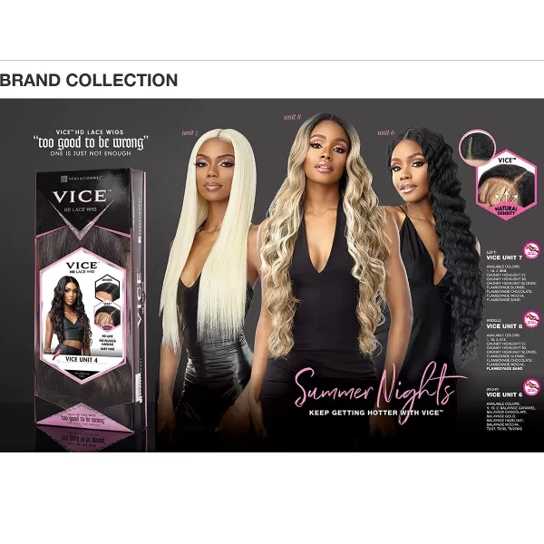 Sensationnel Vice Synthetic HD Lace Front Wig - VICE UNIT 8 