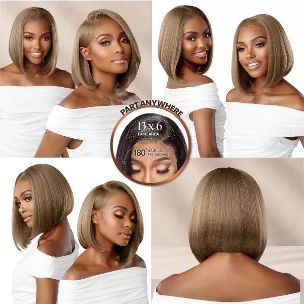 Sensationnel Bare Lace 13x6 wigs - Unit 3 Glueless synthetic with 180 degree preplucked hairline Non lifting 2040 larger grid thinner lace - BareLace unit 3 
