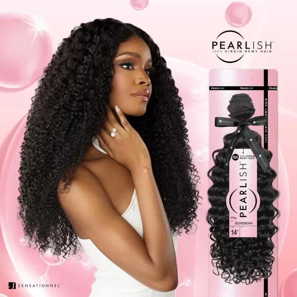 Sensationnel Pearlish Bundle BSS hair - Pearlish Bohemian Deep pearl conditioned 15a remy Beauty supply hair sew in or glue on human hair - Pearlish Bundles Bohemian 