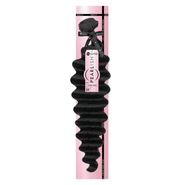 Sensationnel Pearlish Bundle BSS hair - Pearlish Euro Deep Deep pearl conditioned 15a remy Beauty supply hair sew in or glue on human hair - Pearlish Bundles Euro Deep 