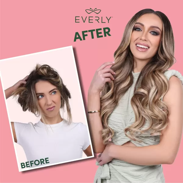 Clip in - 7 piece Remy human hair seamless silicone weft clip in with butterfly clipin technology - EVERLY 