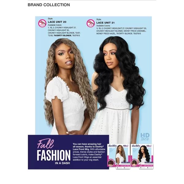 Dashly Wig Sensationnel Dashly HD Lace Front Wig Lace Unit 21 