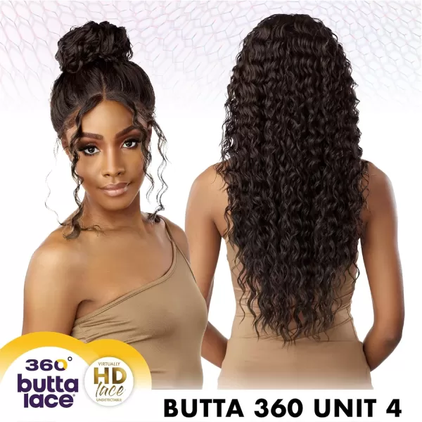 Sensationnel 360 Butta Lace Front Wigs - 360 Butta unit 4 wider parting preplucked hairline HD glueless lace - 360 Butta unit 4 