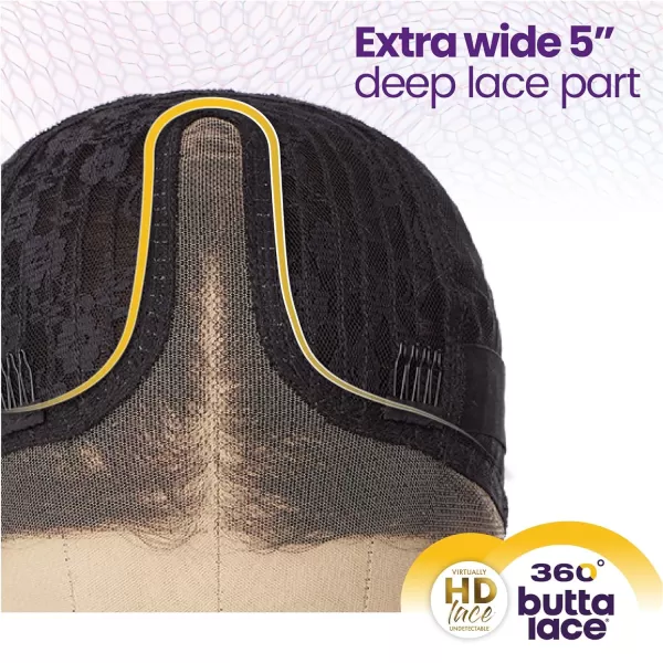 Sensationnel 360 Butta Lace Front Wigs - 360 Butta unit 4 wider parting preplucked hairline HD glueless lace - 360 Butta unit 4 