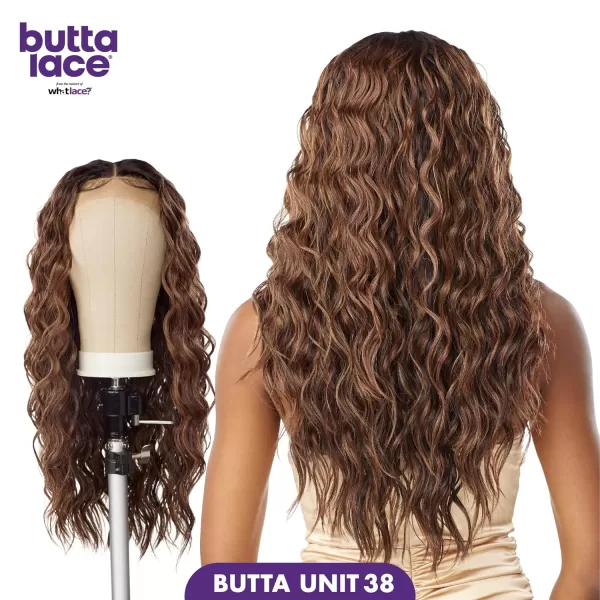 Sensationnel Butta Lace Front Wigs - Butta unit 38 extra wide 5 inch deep part synthetic wig preplucked hairline - Butta unit 38 