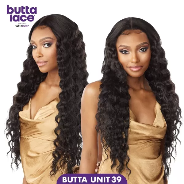 Sensationnel Butta Lace Front Wigs - Butta unit 39 extra wide 5 inch deep part synthetic wig preplucked hairline - Butta unit 39 