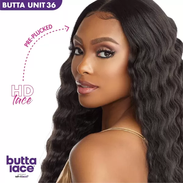 Sensationnel Butta Lace Front Wigs - Butta unit 39 extra wide 5 inch deep part synthetic wig preplucked hairline - Butta unit 39 