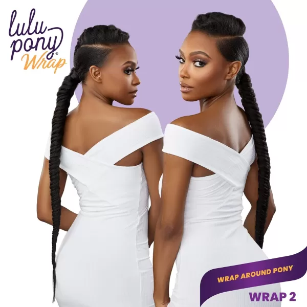 Sensationnel Lulu Pony Wrap - high heat synthetic yaki pony tail or up do wig piece - LULU PONY Wrap 2 
