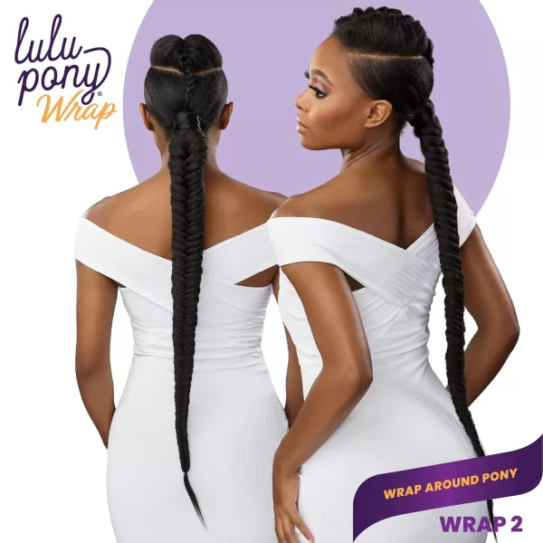 Sensationnel Lulu Pony Wrap - high heat synthetic yaki pony tail or up do wig piece - LULU PONY Wrap 2 