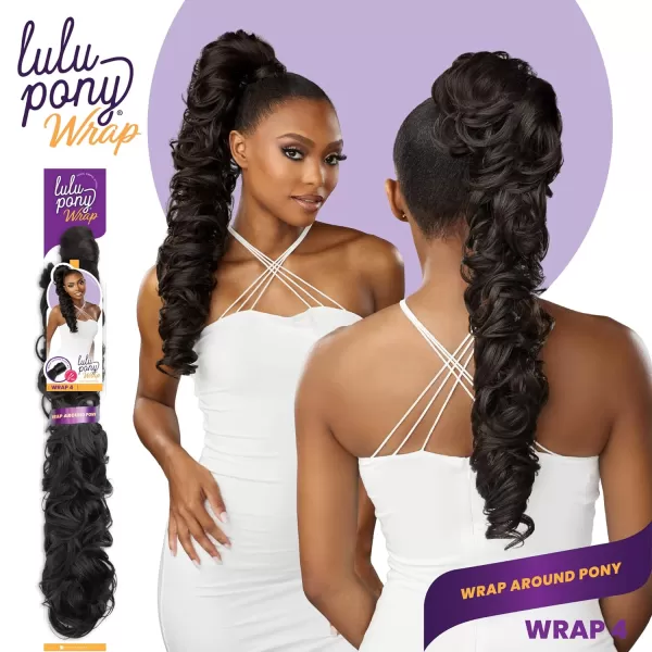 Sensationnel Lulu Pony Wrap - high heat synthetic yaki pony tail or up do wig piece - LULU PONY Wrap 4 