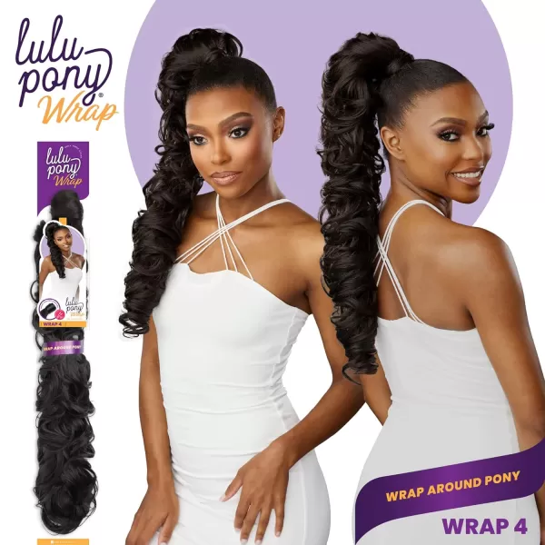 Sensationnel Lulu Pony Wrap - high heat synthetic yaki pony tail or up do wig piece - LULU PONY Wrap 4 