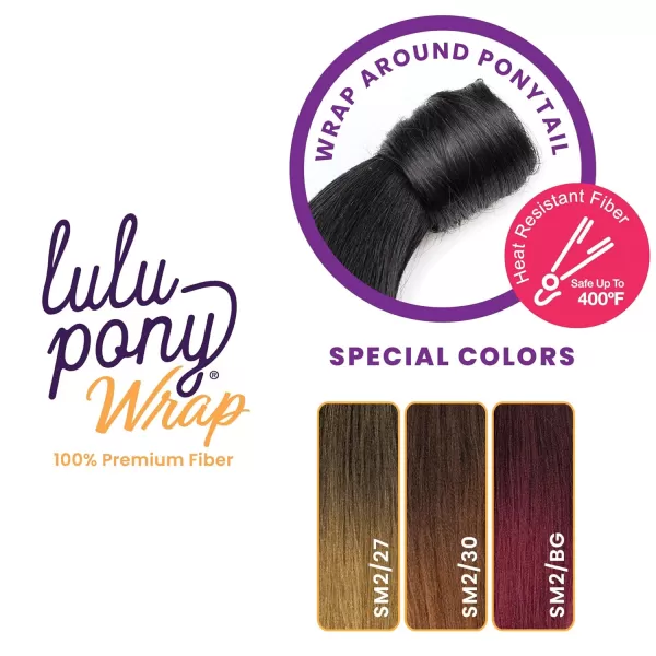 Sensationnel Lulu Pony Wrap - high heat synthetic yaki pony tail or up do wig piece - LULU PONY Wrap 4 