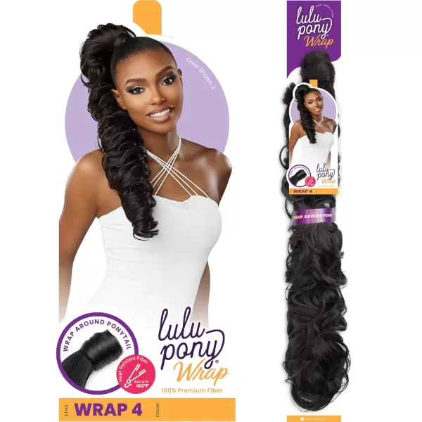 Sensationnel Lulu Pony Wrap - high heat synthetic yaki pony tail or up do wig piece - LULU PONY Wrap 4 
