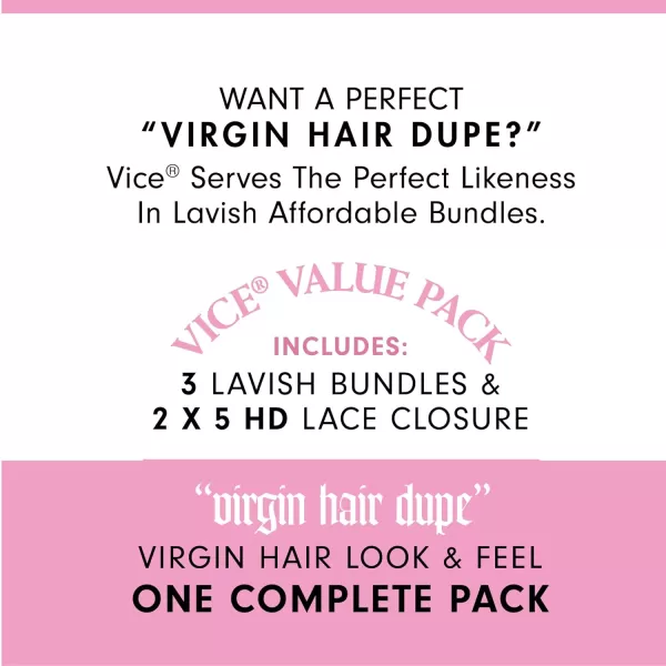 Sensationnel Vice Bundles Multi weaving - Vice Boho Curl synthetic virgin hair dupe with 2x5 Lace Closure - Vice Bundle Multi Boho Curl 