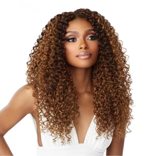 Sensationnel Vice Bundles Multi weaving - Vice Boho Curl synthetic virgin hair dupe with 2x5 Lace Closure - Vice Bundle Multi Boho Curl 