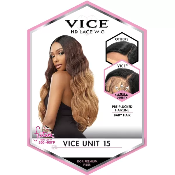 Sensationnel Vice Lace Front Wigs - 5 inch Deep part synthetic wig preplucked hairline – VICE Unit 15 