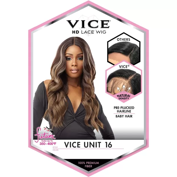 Sensationnel Vice Lace Front Wigs - 5 inch Deep part synthetic wig preplucked hairline – VICE Unit 16 
