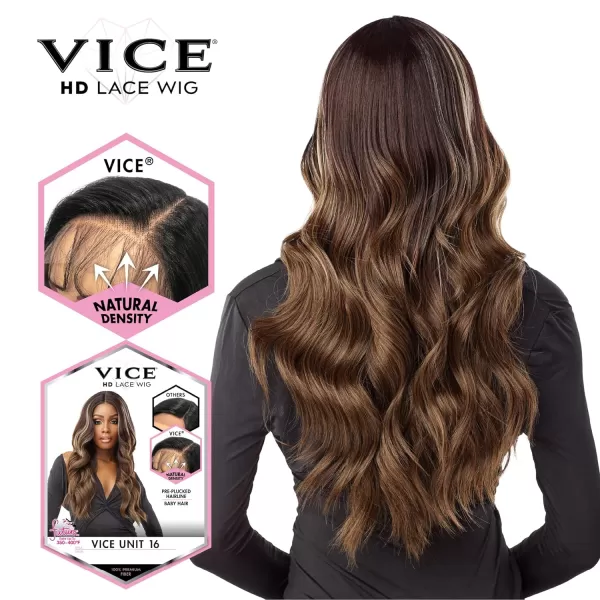 Sensationnel Vice Lace Front Wigs - 5 inch Deep part synthetic wig preplucked hairline – VICE Unit 16 