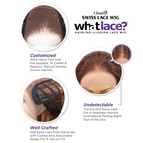 Sensationnel What Lace 13x6 Wigs - DAVINA synthetic wig Cloud 9 with preplucked hairline - Whatlace DAVINA 