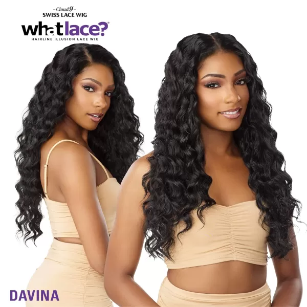 Sensationnel What Lace 13x6 Wigs - DAVINA synthetic wig Cloud 9 with preplucked hairline - Whatlace DAVINA 