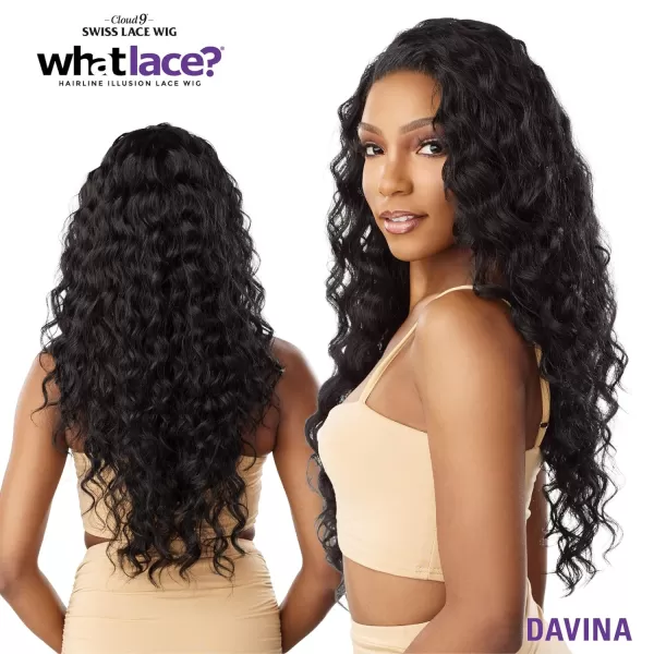 Sensationnel What Lace 13x6 Wigs - DAVINA synthetic wig Cloud 9 with preplucked hairline - Whatlace DAVINA 
