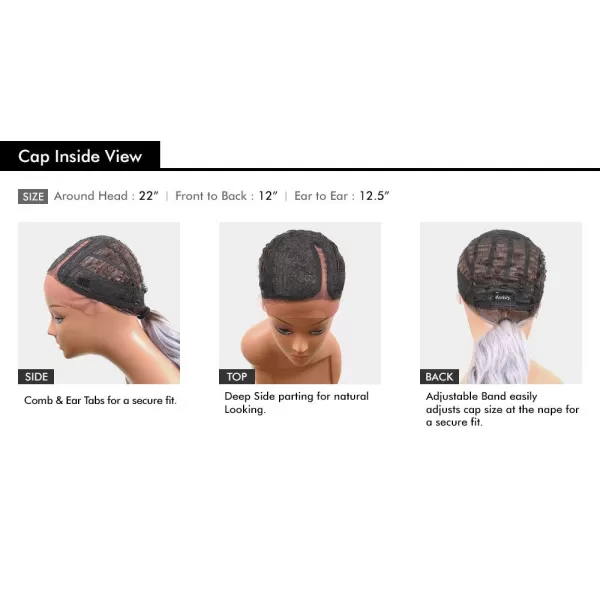 Synthetic Dashly Deep Side Part Lace Front Wig - LACE UNIT 4 