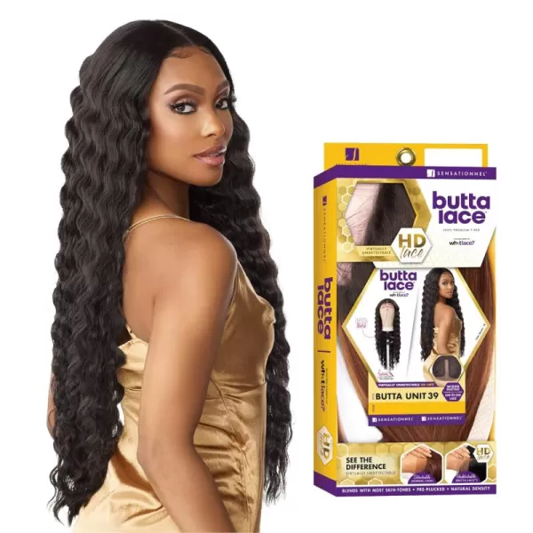 Sensationnel Butta Lace Front Wigs - Butta unit 39 extra wide 5 inch deep part synthetic wig preplucked hairline - Butta unit 39 
