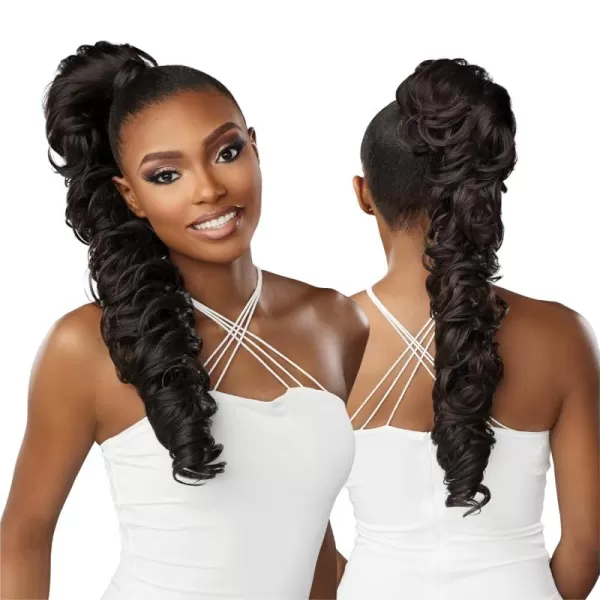 Sensationnel Lulu Pony Wrap - high heat synthetic yaki pony tail or up do wig piece - LULU PONY Wrap 4 