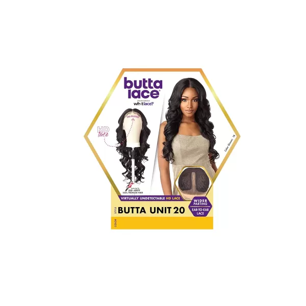 Sensationnel Butta Lace Front Wigs - Butta unit 34 extra wide 5 inch deep part synthetic wig preplucked hairline - Butta unit 34 