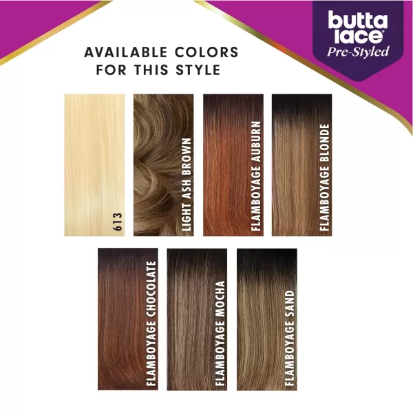 Sensationnel Butta Pre-styled Lace Front Wigs - Butta prestyled unit 1 glueless 2 way hand tied part lace synthetic wig preplucked hairline - Butta Styled Unit 1 