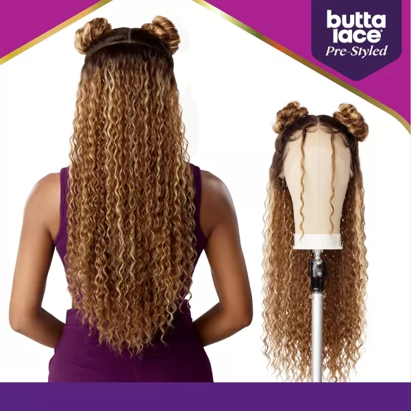 Sensationnel Butta Pre-styled Lace Front Wigs - Butta prestyled unit 1 glueless 2 way hand tied part lace synthetic wig preplucked hairline - Butta Styled Unit 1 