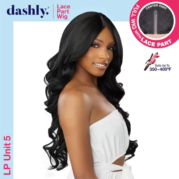 Sensationnel Dashly Lace Part Full Wig - Unit 5 hand tied parting for a natural finish synthetic hair 4 Inch Deep Part - Dashly Lace Part unit 5 
