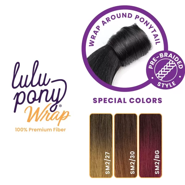 Sensationnel Lulu Pony Wrap - high heat synthetic yaki pony tail or up do wig piece - LULU PONY Wrap 1 