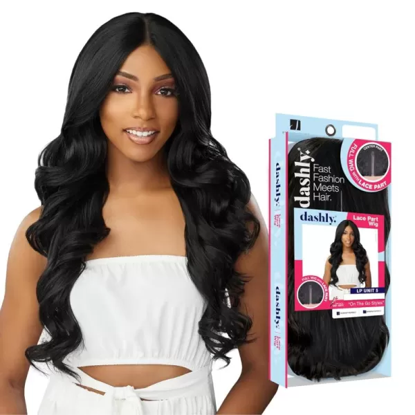 Sensationnel Dashly Lace Part Full Wig - Unit 5 hand tied parting for a natural finish synthetic hair 4 Inch Deep Part - Dashly Lace Part unit 5 