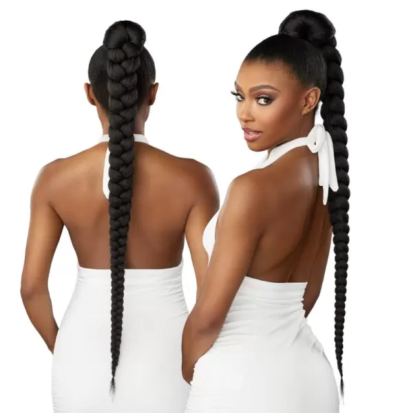 Sensationnel Lulu Pony Wrap - high heat synthetic yaki pony tail or up do wig piece - LULU PONY Wrap 1 