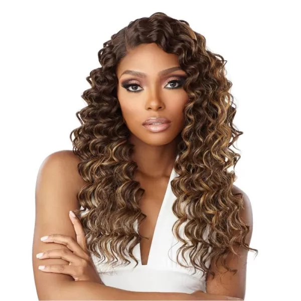 Sensationnel Vice Bundles Multi weaving - Vice Deep Twist synthetic virgin hair dupe with 2x5 Lace Closure - Vice Bundle Multi Deep Twist 