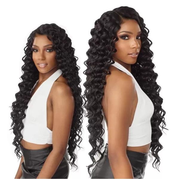 Sensationnel Vice Bundles Multi weaving - Vice Deep Twist synthetic virgin hair dupe with 2x5 Lace Closure - Vice Bundle Multi Deep Twist 