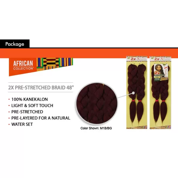 Sensationnel Braids XPRESSION 3X Pre-Stretched Braid 58" 