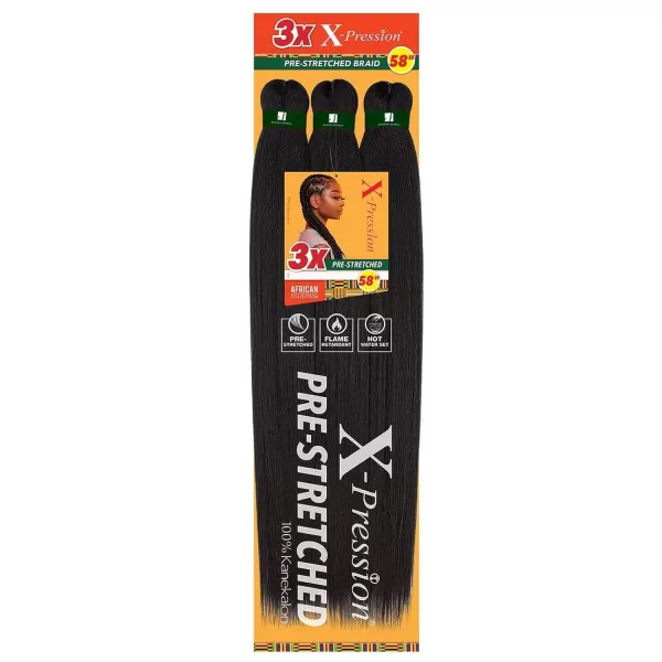 Sensationnel Braids XPRESSION 3X Pre-Stretched Braid 58" 