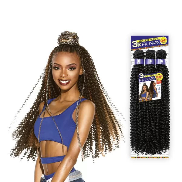 Sensationnel Braids XPRESSION 3X Ruwa Pre-Stretched Water Wave 24" 