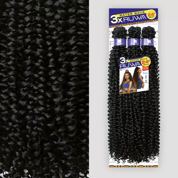 Sensationnel Braids XPRESSION 3X Ruwa Pre-Stretched Water Wave 24" 