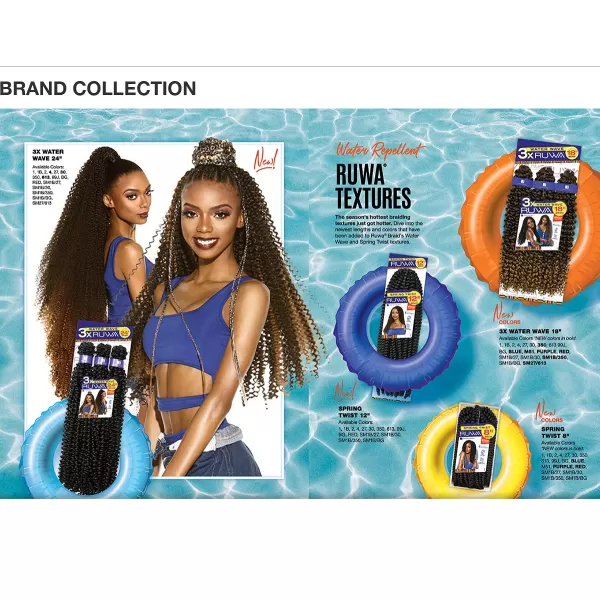 Sensationnel Braids XPRESSION 3X Ruwa Pre-Stretched Water Wave 24" 