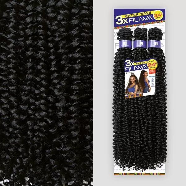 Sensationnel Braids XPRESSION 3X Ruwa Pre-Stretched Water Wave 24" 