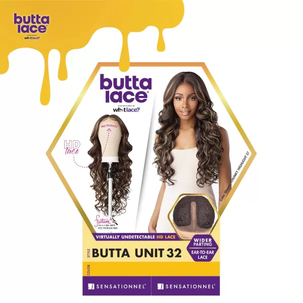Sensationnel Butta Lace Front Wig - Natural Pre-Plucked Hairline Hand-tied HD Transparent Lace 5 Inch Deep Part with Babyhair - Butta Unit 32 